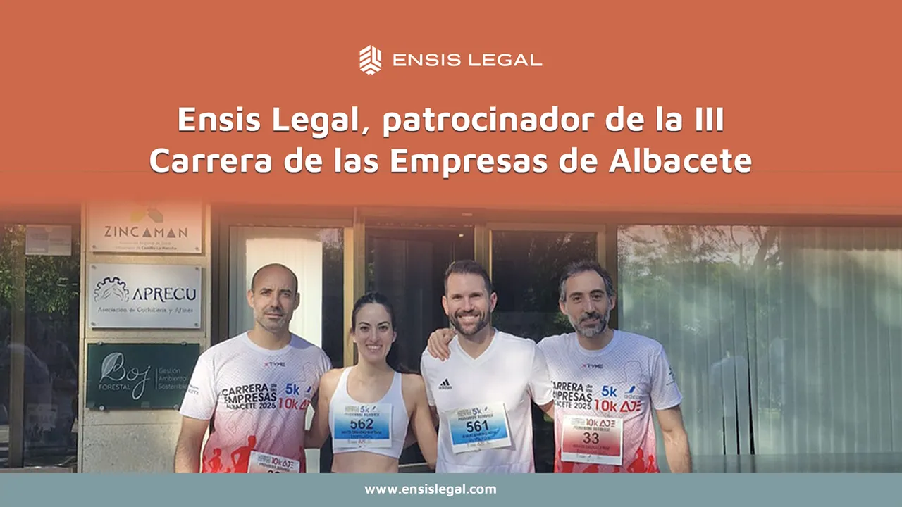 Portada del artículo «Ensis Legal, patrocinador de la III Carrera de las Empresas de Albacete: deporte, compromiso y unión empresarial»