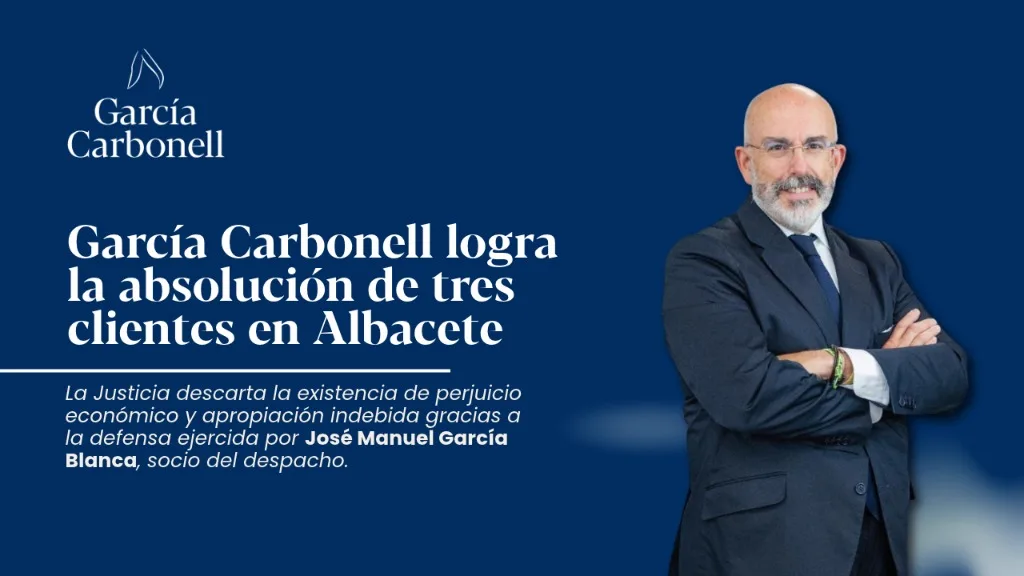 José Manuel García Blanca, socio de García Carbonell, tras lograr la absolución de tres clientes en Albacete